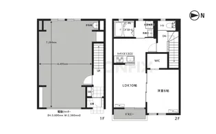 大阪府柏原市法善寺2【一戸建】の間取り