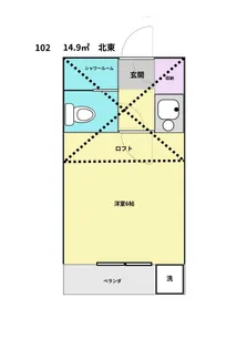 オッコ-ララ津田沼No.1【1階】の間取り
