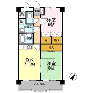 キルトスター【3階】の間取り