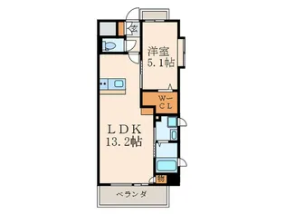ギャラクシーヴィーラブライト【13階】の間取り