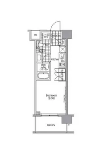 パークハビオ赤坂【3階】の間取り