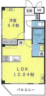 東京都目黒区自由が丘2【マンション】の間取り