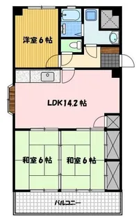 サンロード富士【2階】の間取り