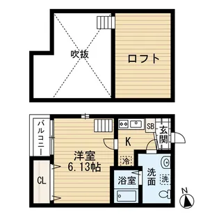 チェルカーレ大橋【2階】の間取り