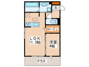 エディーハウスIII【1階】の間取り