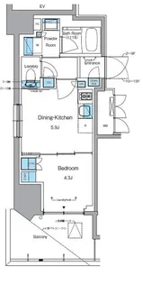 東京都台東区浅草2【マンション】の間取り