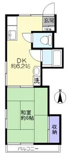 美大荘【1階】の間取り