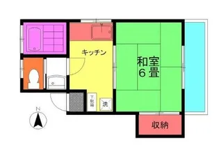 メゾン花輪【2階】の間取り