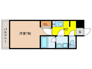 ウェルスクエア池田住吉【1階】の間取り