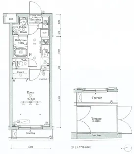 スカイコートグレース世田谷弦巻【1階】の間取り
