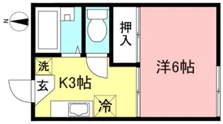 ファミール生田【1階】の間取り