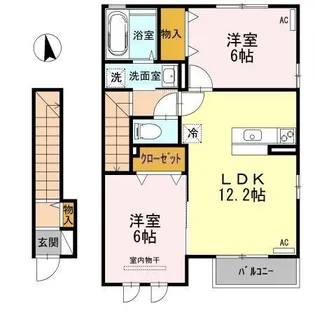 グレースコート【2階】の間取り