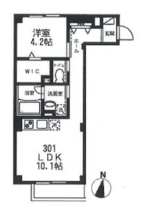 パークヒルズ目黒【3階】の間取り