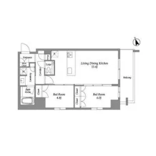 ENetial代官山【9階】の間取り