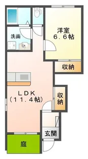 エクシードI【1階】の間取り