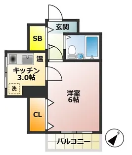 メゾンツカモト【5階】の間取り