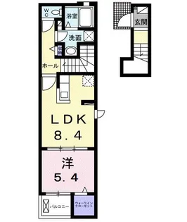 サンエレガントB【2階】の間取り