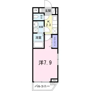 ボクー リジェール【2階】の間取り