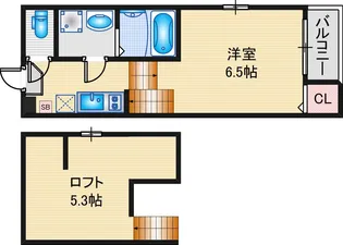 ハーモニーテラス元八事III【2階】の間取り