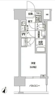 ラクラス幡ヶ谷【8階】の間取り