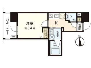 シーズンフラッツ仙台鉄砲町【2階】の間取り