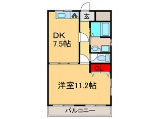 サンシャ-リー【1階】の間取り