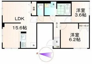 スカイツリーNW【5階】の間取り