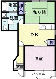 カクタス・ガーデン II【1階】の間取り