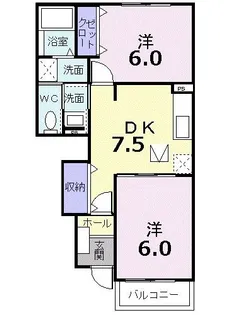 アスティオスA【1階】の間取り