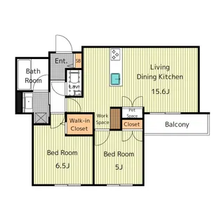 ルモン川名公園【4階】の間取り
