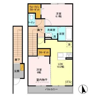 エスポワール【2階】の間取り