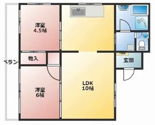 我喜屋ビル(RH)【4階】の間取り