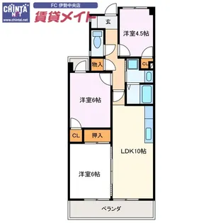 アルメリア【4階】の間取り