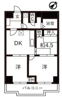 ニューライフ日本橋【3階】の間取り