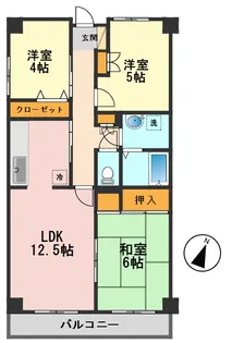 ドエル葛飾【4階】の間取り