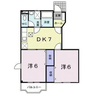 プロムナードM【1階】の間取り