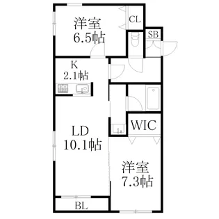 スイスコテージ【3階】の間取り