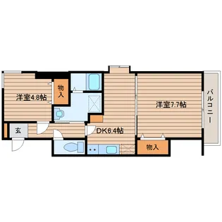 アネシス泉中央【6階】の間取り