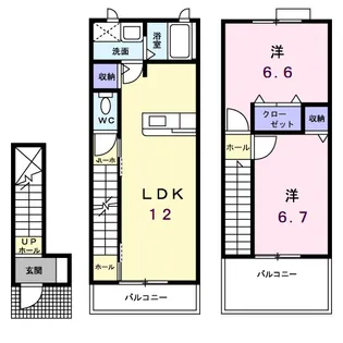 ソレアードパルケAの間取り