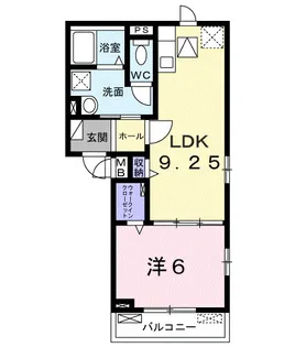 コンクエストシェル EK【1階】の間取り