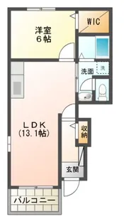 グラン フルールI,II【1階】の間取り