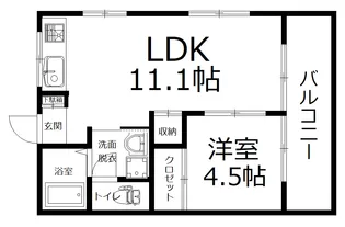 コーポ吉田【2階】の間取り