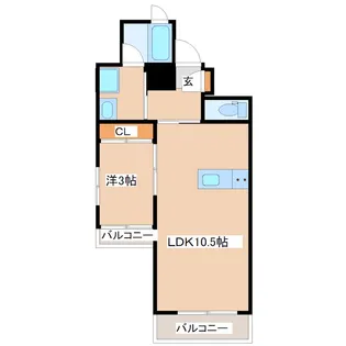 Fシリーズ高麗【4階】の間取り