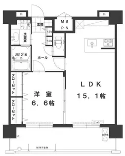 Green Trail Park Nishigawa【8階】の間取り