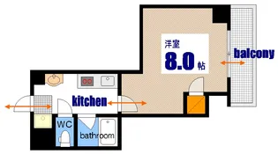 第21やたがいビル【9階】の間取り