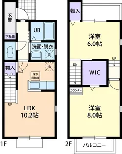 Sunny Courtyard Aの間取り