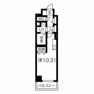 ラミューズ宇都宮【9階】の間取り