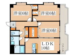 アルル館【6階】の間取り