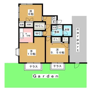 ▲テラス喜多見ガーデン【1階】の間取り