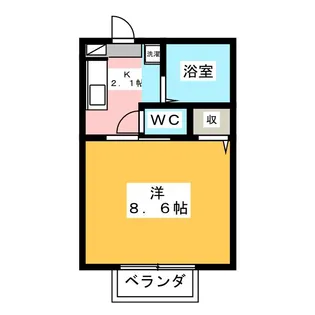 コーポi【2階】の間取り